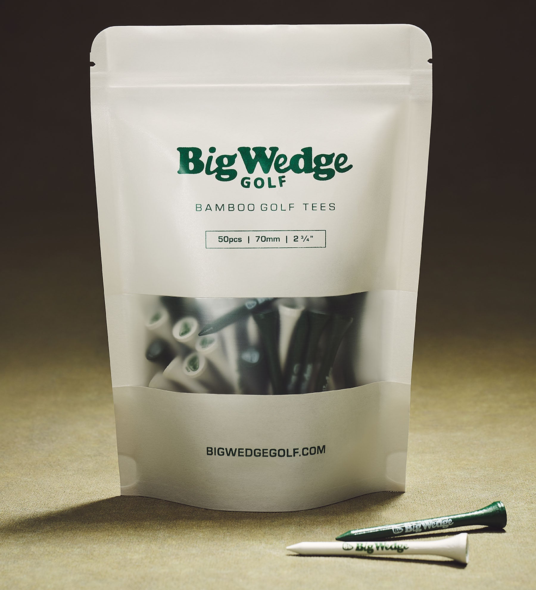 BW Golf Tees 50 Pack [Green/White]