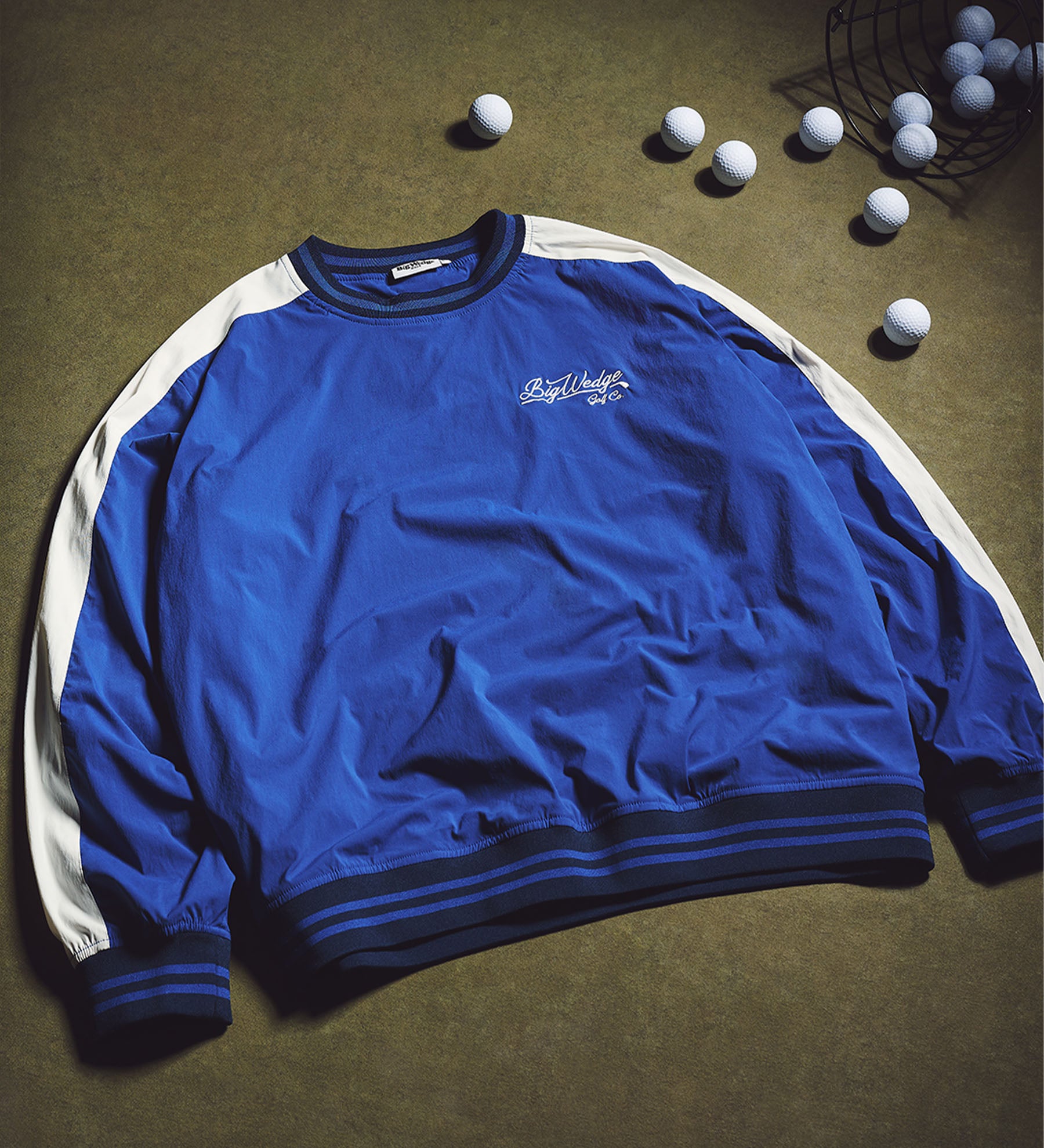 BW Script Wind Sweatshirt [Navy/White]